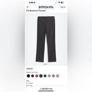 Grey women’s workwear. Tribal brand bootcut. Size 16